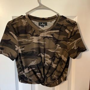 Lulus Camo Crop Top